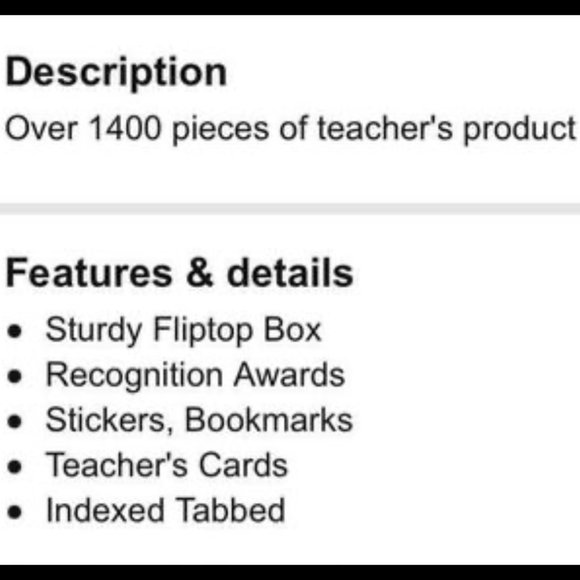Brand New Teacher's Eureka Box of Awards, Incentives, Rewards - Picture 3 of 5